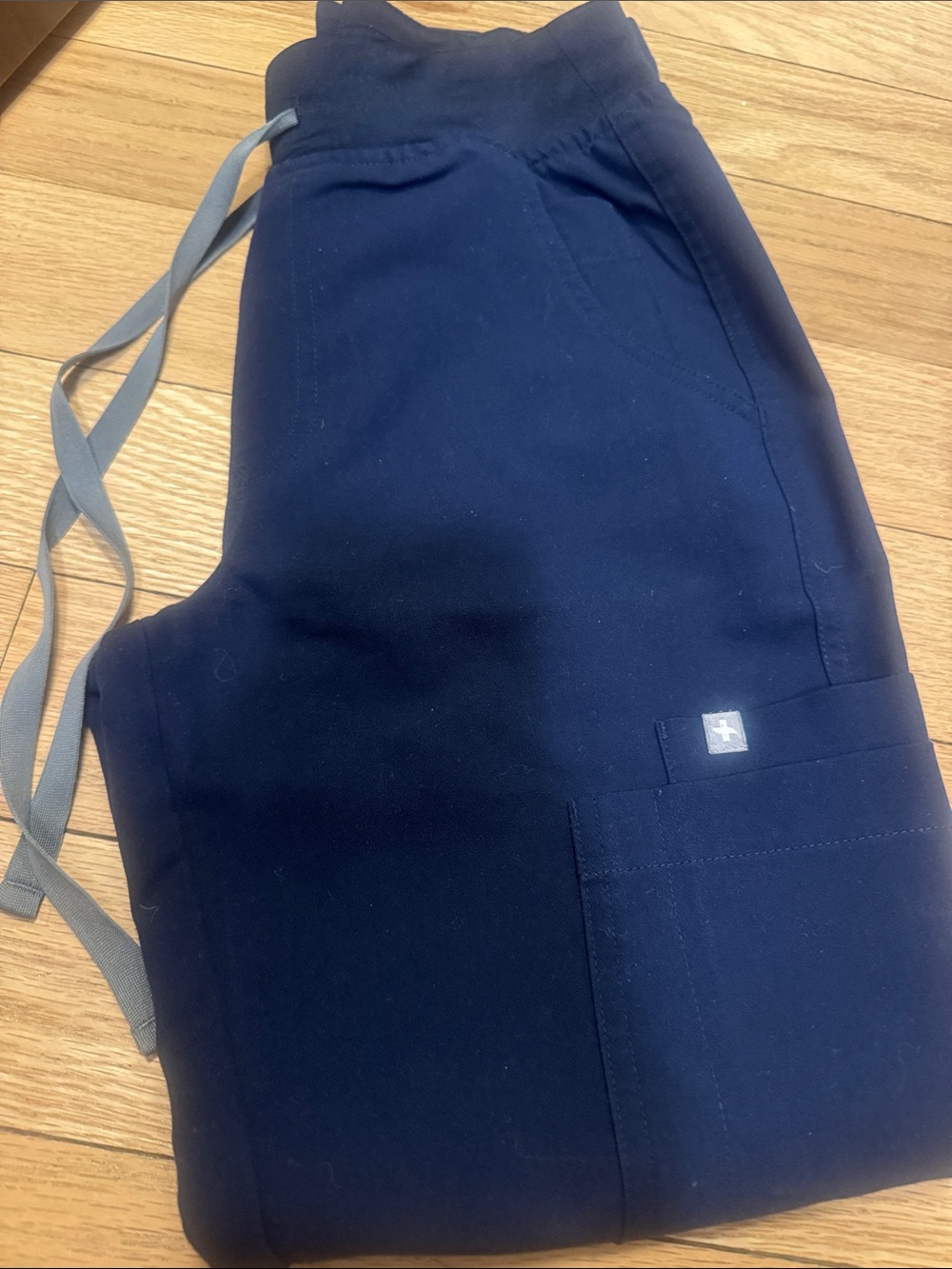 Figs Navy Drawstring Scrub Pants